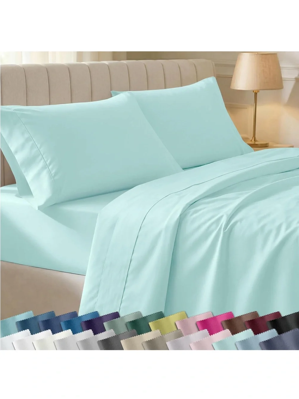 California Design Den Sheet Set Twin XL Seafoam